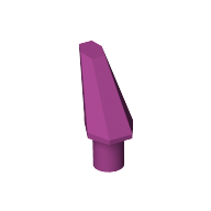 Large Figure Barb / Horn, Faceted Spike Magenta