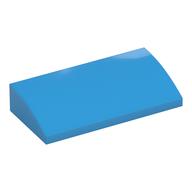 Brick Curved 2 × 4 × 2/3 No Studs, with Bottom Tubes Dark Azure