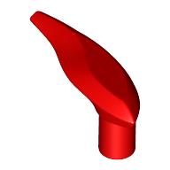 Large Figure Barb / Horn, Flame Red