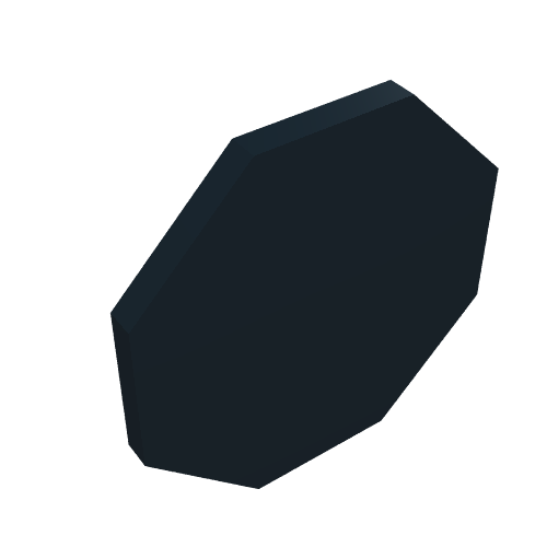 Road Sign Clip-on 2 × 2 Octagon Schwarz