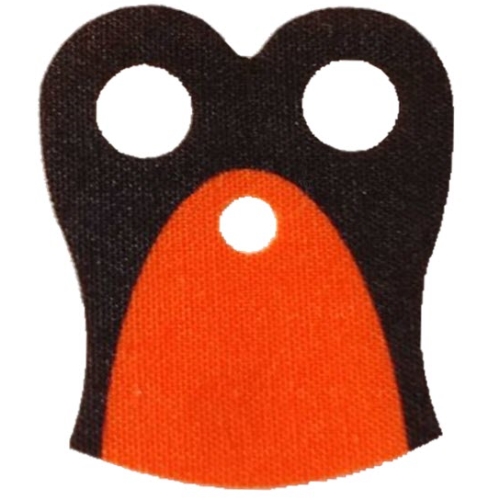 Neckwear Cape, Pauldron with Black Neck Print Orange