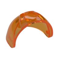 Headwear Accessory Visor [Large with Trapezoid Top] Trans-Orange