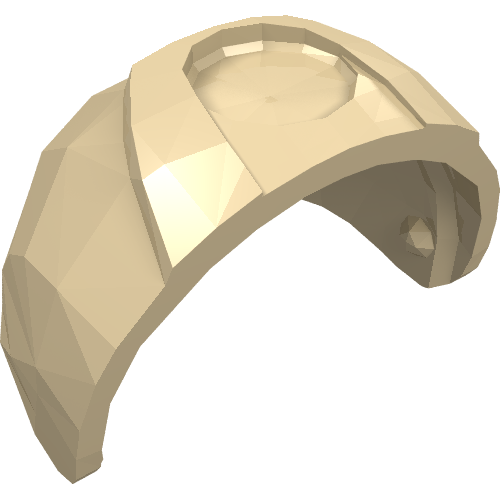 Headwear Accessory Visor [Large with Trapezoid Top] Tan