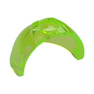 Headwear Accessory Visor [Large with Trapezoid Top] Trans-Bright Green