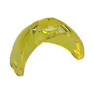 Headwear Accessory Visor [Large with Trapezoid Top] Transparent-Gelb