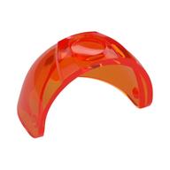 Headwear Accessory Visor [Large with Trapezoid Top] Trans-Neon Orange