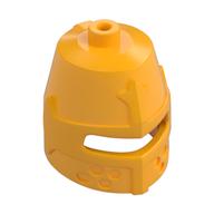Helmet Castle Closed with Eye Slit Bright Light Orange