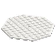 Plate Special 10 × 10 Octagonal with Hole White