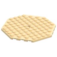 Plate Special 10 × 10 Octagonal with Hole Beige