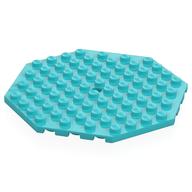 Plate Special 10 × 10 Octagonal with Hole Medium Azure