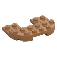 Plate Round Corners Double 4 × 6 with 2 × 2 Cutout and 2 × 6 Raised Studs