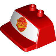 Duplo Truck / Semi-Tractor, Cab Top / Air Foil with Rust-Eze Logo on White Print (Cars Mack) Rot