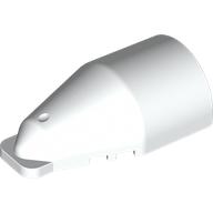 Windscreen 7 × 4 × 2 Round Extended Front Edge in White