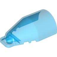 Windscreen 7 × 4 × 2 Round Extended Front Edge Transparent-Dunkelblau