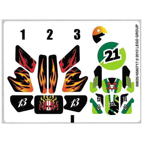 Sticker Sheet for Set 8896-1 [No Color/Any Color]