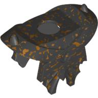 Minifig Neckwear Armour Breastplate with Shoulder Pads, Fins and Embossed Atlantis Triangle Speckle Black-Gold