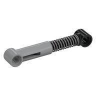Technic Shock Absorber 6.5L with Soft Spring, Tight Coil, Black Piston Rod [Complete Assembly] Hellblaugrau