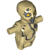 Torso/Head Mechanical, 2-1B Medical Droid Busts, Scrapes Tan