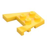 Wedge Plate 3 × 4 with Stud Notches [Reinforced Underside] Yellow