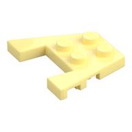 Wedge Plate 3 × 4 with Stud Notches [Reinforced Underside] Bright Light Yellow