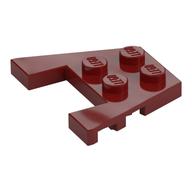 Wedge Plate 3 × 4 with Stud Notches [Reinforced Underside] Dark Red