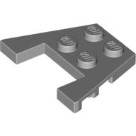 Wedge Plate 3 × 4 with Stud Notches [Reinforced Underside] Hellblaugrau