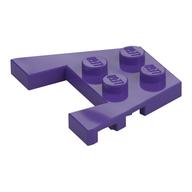 Wedge Plate 3 × 4 with Stud Notches [Reinforced Underside] Dunkellila