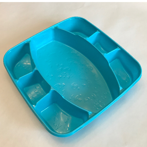 Sorting Tray, DOTS, 7 Compartment Mittelazur