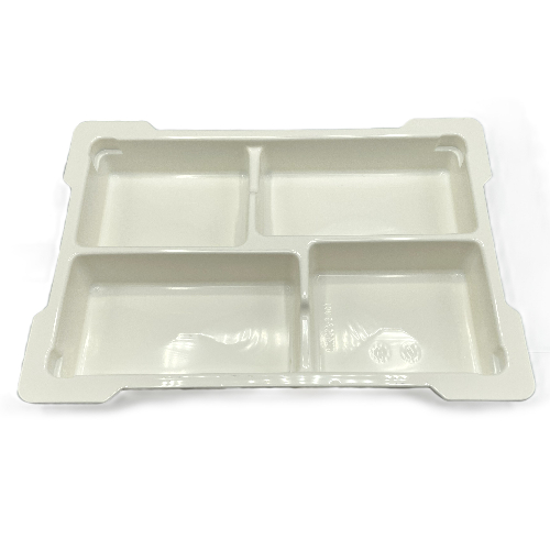 Storage / Sorting Tray, SPIKE Prime, Upper Tray - 4 Cups [For New Style Storage Bins] White