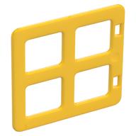 Duplo Door / Window with Four Equal Square Cornered Panes Gelb