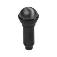 Musical Instrument Microphone with Silver Top Half Screen Print Black