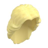 Hair Mid-Length Wavy with Center Part Leuchtendes Hellgelb