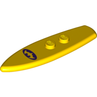 Sports Surfboard Standard with Batman Logo Print Gelb