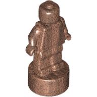 Minifig Trophy Statuette Metallic Copper