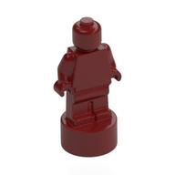 Minifig Trophy Statuette Dunkelrot