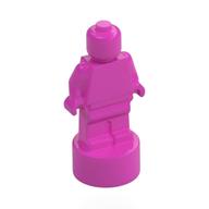 Minifig Trophy Statuette Dark Pink