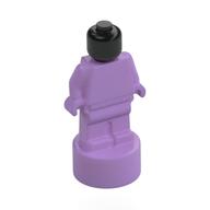 Minifig Trophy Statuette with Black Head pattern Mittellavendel