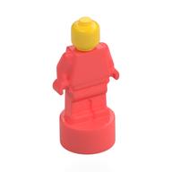 Minifig Trophy Statuette with Yellow Head pattern Koralle