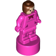 Minifig Trophy Statuette, Professor Dolores Umbridge Print Dark Pink