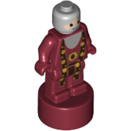 Minifig Trophy Statuette, Albus Dumbledore Print Dark Red