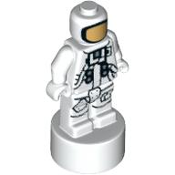 Minifigur Pokal Statuette, Astronaut (bedruckt) in Weiß