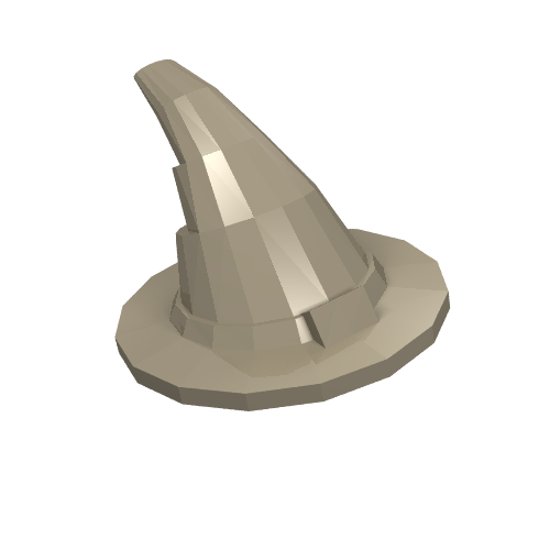 Hat, Wizard, Slightly Textured [New Version] Dunkelbeige