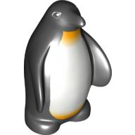 Duplo Animal Penguin with White and Yellow Chest Print Schwarz
