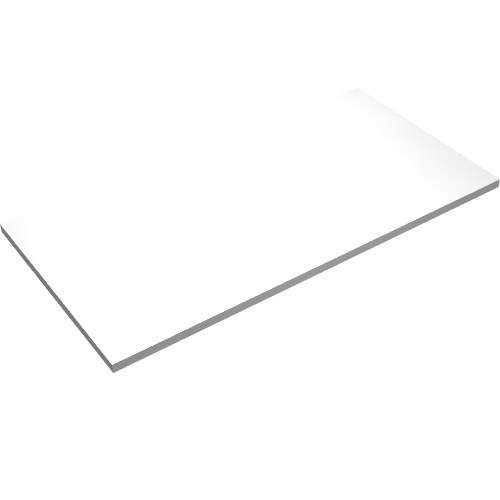 Tile 8 × 16 with Bottom Tubes Weiß