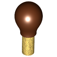 Musical Instrument Maracas with Reddish Brown Bulb (Potion Flask) Print Perlgold