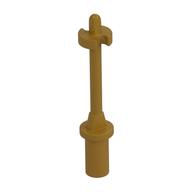 Bar 3L with Handle, Stop Ring and Side Stops (Minifig Ski Pole) Pearl Gold