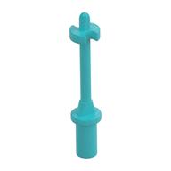 Bar 3L with Handle, Stop Ring and Side Stops (Minifig Ski Pole) Medium Azure