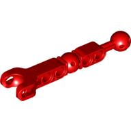 Large Figure Skeletal, Limb with Ball Joint on Axle and Ball Socket and Four Holes Red