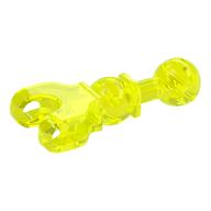 Large Figure Skeletal, Limb, 5L with Ball Joint on Axle and Ball Socket Transparent-Neongrün