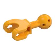Large Figure Skeletal, Limb, 4L with Ball Joint on Axle and Ball Socket Bright Light Orange